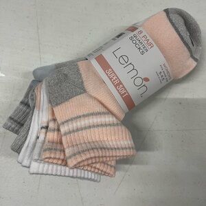 Lemon 8 Pair Quarter Women Socks Super Soft